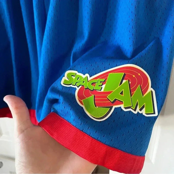 Tune Squad Space Jam 25th Anniversary Mitchell & Ness Basketball Short - Picture 2 of 6